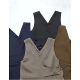 [低身長/高身長サイズ有]ラップ風デザインオールインワン | Re:EDIT | 詳細画像2 