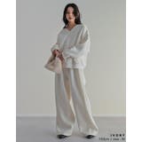 裏起毛マルチウェイVネックスウェットトップス | Re:EDIT | 詳細画像25 