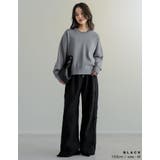 [低身長/高身長サイズ有]裏起毛サイドレースラインパンツ | Re:EDIT | 詳細画像13 