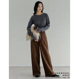 [大きいサイズ有][前後2WAY]裏微起毛バックオープントップス | Re:EDIT | 詳細画像15 