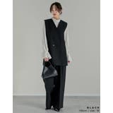 ツイルバックベルトデザインベスト | Re:EDIT | 詳細画像11