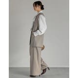 ツイルバックベルトデザインベスト | Re:EDIT | 詳細画像17