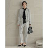 [大きいサイズ有]モノトーンツイードノーカラーぺプラムジャケット | Re:EDIT | 詳細画像14 