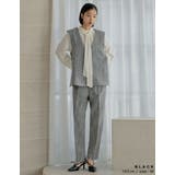 [低身長/高身長サイズ有]モノトーンツイードテーパードパンツ | Re:EDIT | 詳細画像11 