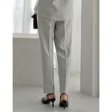 [低身長/高身長サイズ有]モノトーンツイードテーパードパンツ | Re:EDIT | 詳細画像14 