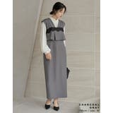 [2点セット][低身長 高身長サイズ有]ストレッチミックスツイルワンピース×レー… | Re:EDIT | 詳細画像14 