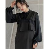 ストレッチミックスツイルレースビスチェ | Re:EDIT | 詳細画像3 