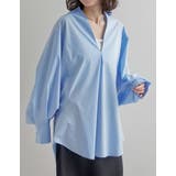 ライトブルー(611) | [2026S S COLLECTION]オーバーサイズVネックスキッパーブロード… | Re:EDIT