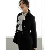 ツイードベルト付きダブルテーラードジャケット | Re:EDIT | 詳細画像12