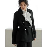 ツイードベルト付きダブルテーラードジャケット | Re:EDIT | 詳細画像13