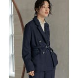 ツイードベルト付きダブルテーラードジャケット | Re:EDIT | 詳細画像17