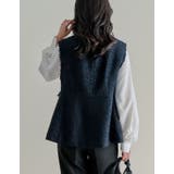 ファンシーツイードぺプラムベスト | Re:EDIT | 詳細画像13 