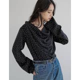 [2026S/S COLLECTION]ドットドレープブラウス | Re:EDIT | 詳細画像4 