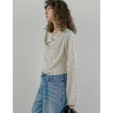 [2026S/S COLLECTION]ドットドレープブラウス | Re:EDIT | 詳細画像8 
