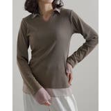 [2026S S COLLECTION]リブカットソーチュールレイヤード風ポロト… | Re:EDIT | 詳細画像17 