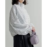 [2026S S COLLECTION]フロッキードット裾タックバルーンブルゾン | Re:EDIT | 詳細画像13 