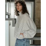 [2026S S COLLECTION]フロッキードット裾タックバルーンブルゾン | Re:EDIT | 詳細画像6 