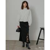 [2026S S COLLECTION]フロッキードット裾タックバルーンブルゾン | Re:EDIT | 詳細画像9 