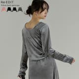 ベロアバックオープントップス | Re:EDIT | 詳細画像1