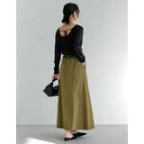 [低身長サイズ有]カツラギピンタックAラインスカート | Re:EDIT | 詳細画像15 