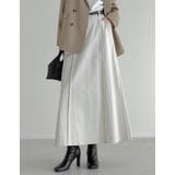 [低身長サイズ有]カツラギピンタックAラインスカート | Re:EDIT | 詳細画像4 