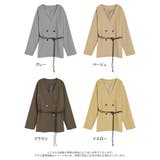 [2026S S COLLECTION]レザーベルト付きノーカラーツイルジャケッ… | Re:EDIT | 詳細画像18 