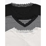 オーバーサイズレースVネックニットチュニック | Re:EDIT | 詳細画像2 