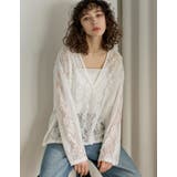 ホワイト(502) | [2026S S COLLECTION]深Vネック総レースシアープルオーバーチュ… | Re:EDIT