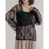 [2026S S COLLECTION]深Vネック総レースシアープルオーバーチュ… | Re:EDIT | 詳細画像4 