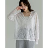 [2026S S COLLECTION]深Vネック総レースシアープルオーバーチュ… | Re:EDIT | 詳細画像8 