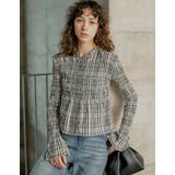 チェック(901) | [2026S/S COLLECTION]ギンガムチェックシャーリングブラウス | Re:EDIT