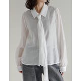 アイボリー(604) | [2026S S COLLECTION]マルチウェイドットor無地リボンタイ付き… | Re:EDIT