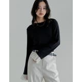 アンチピリング袖シアーフレアトップス | Re:EDIT | 詳細画像11