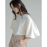 [UVカット][接触冷感][シワになりにくい]マシュマロポンチ半袖バルーンスリー… | Re:EDIT | 詳細画像25 