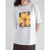 [UVカット][接触冷感]フラワーフォトＴシャツ | Re:EDIT | 詳細画像3 