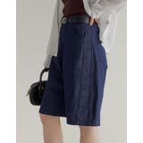 [2026S/S COLLECTION]コットン混デニムハーフパンツ | Re:EDIT | 詳細画像15 