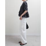 [接触冷感][UVカット][アンチピリング]ランダムフリルヘム半袖Tシャツ | Re:EDIT | 詳細画像23 