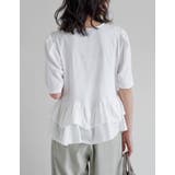 [接触冷感][UVカット][アンチピリング]ランダムフリルヘム半袖Tシャツ | Re:EDIT | 詳細画像26 