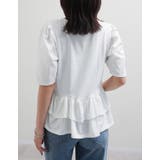 [接触冷感][UVカット][アンチピリング]ランダムフリルヘム半袖Tシャツ | Re:EDIT | 詳細画像31 