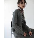 [2026AW COLLECTION]アルパカタッチVネックリブニットぺプラムカ… | Re:EDIT | 詳細画像10 