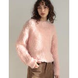 ピンク(507) | [TREND ITEM COLLECTION]ウェーブブラッシュシャギーニットト… | Re:EDIT