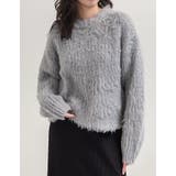 [TREND ITEM COLLECTION]ウェーブブラッシュシャギーニットト… | Re:EDIT | 詳細画像6 