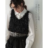 [2026AW COLLECTION]リボンフリンジVネックビスチェ | Re:EDIT | 詳細画像2 