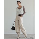 [2026AW COLLECTION]リボンフリンジVネックビスチェ | Re:EDIT | 詳細画像9 