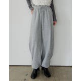 [2026AW COLLECTION]カーブ切替えワイドスウェットイージーパンツ | Re:EDIT | 詳細画像3 