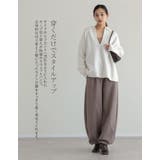 [2026AW COLLECTION]カーブ切替えワイドスウェットイージーパンツ | Re:EDIT | 詳細画像6 