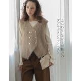 [2026AW COLLECTION]Vネックダブルボタンシャギーニットベスト | Re:EDIT | 詳細画像2 