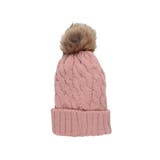 立体感のあるケーブル編みのやわらかニット帽 ファー付きニット帽 秋冬 | Re:EDIT | 詳細画像11 