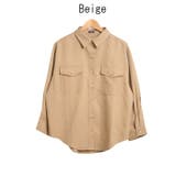 Beige | 春カラーワークテイストビッグシルエットシャツ | sun eight