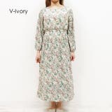V-Ivory | 3パターンの花柄ロングワンピース♪ | sun eight